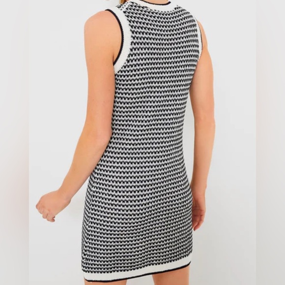 Ann Taylor Navy and White Heart Pattern Dress - Picture 2 of 9